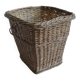 Wicker wastebasket