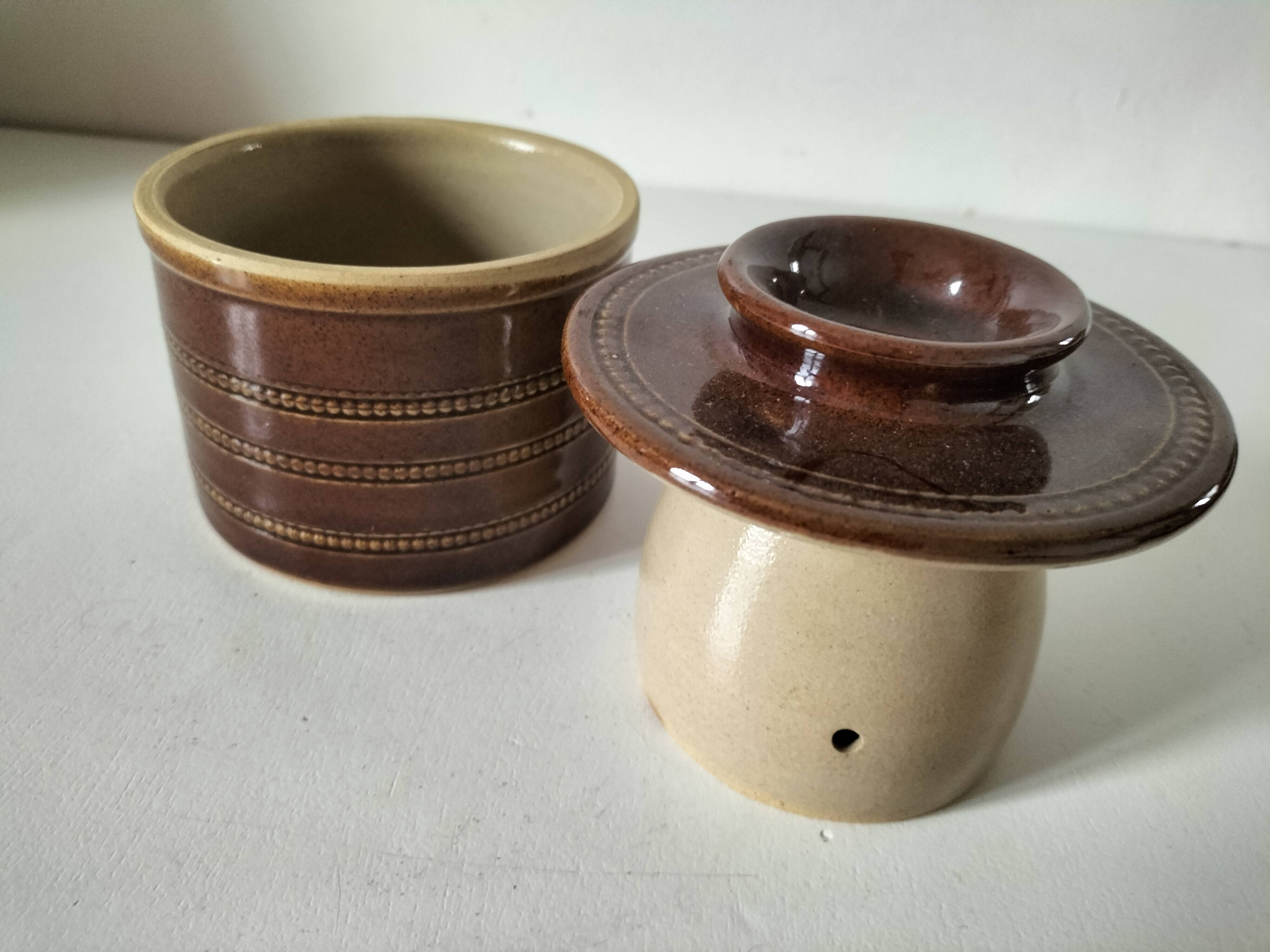 Vintage Berry Pottery Butter Dish