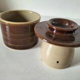 Vintage Berry Pottery Butter Dish