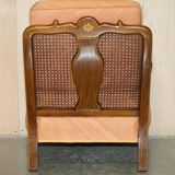 Three-piece bergère set in walnut, Chinoiserie style, from the 1920s, in need of restoration.