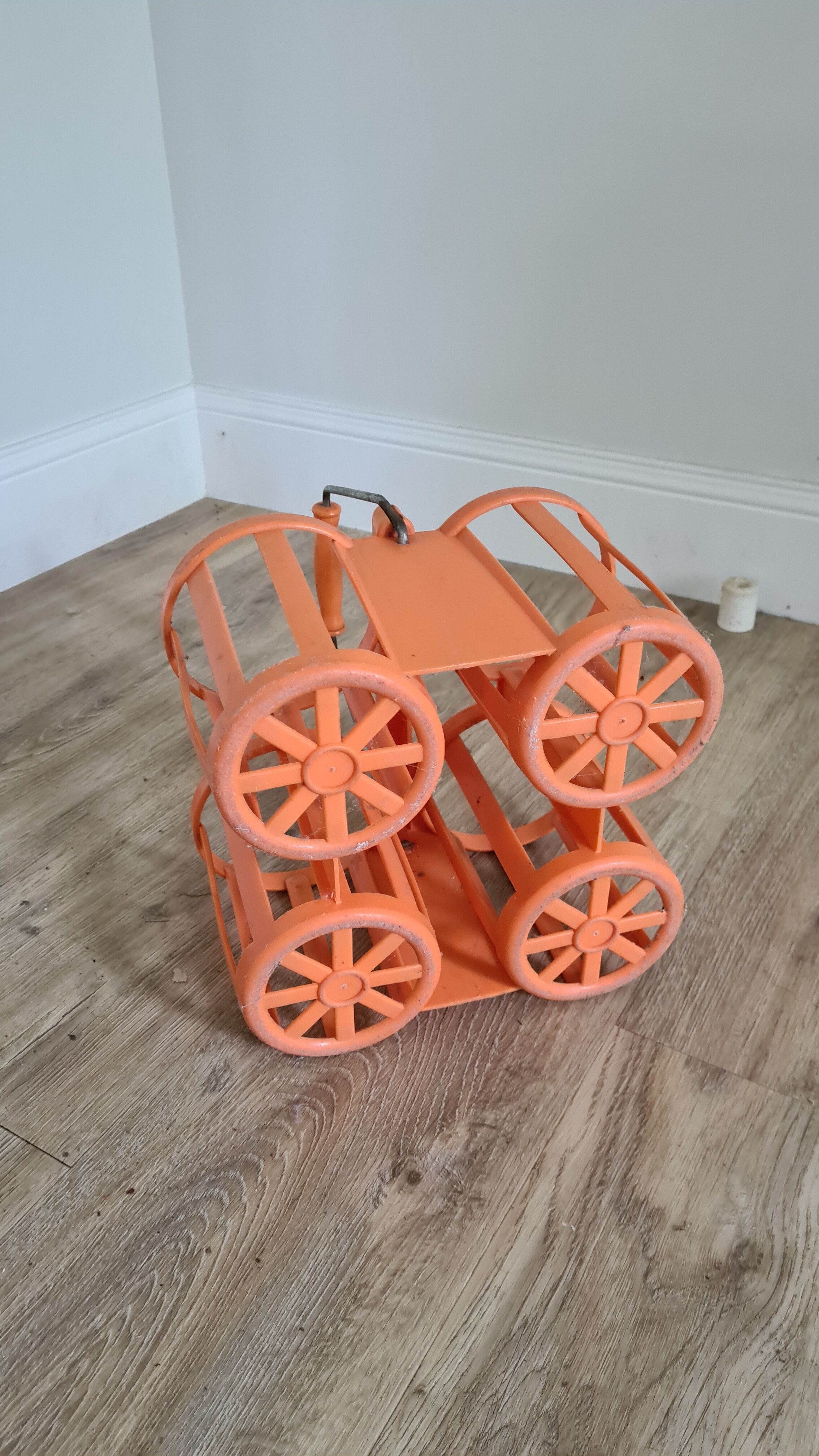 Orange pola 1970 plastic bottle holder