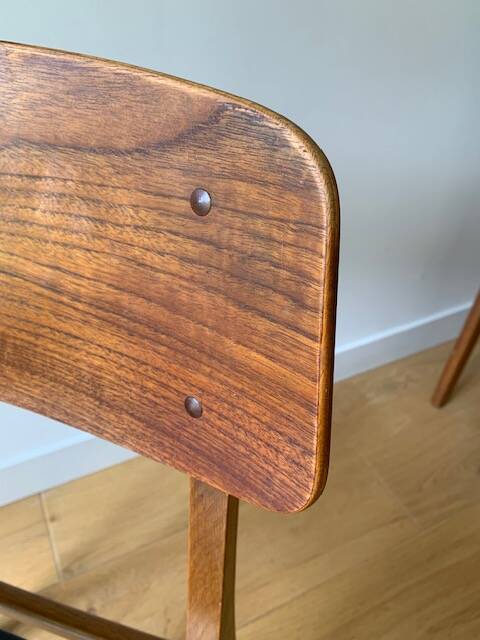 4 Danish chairs in oak and teak, 1960s