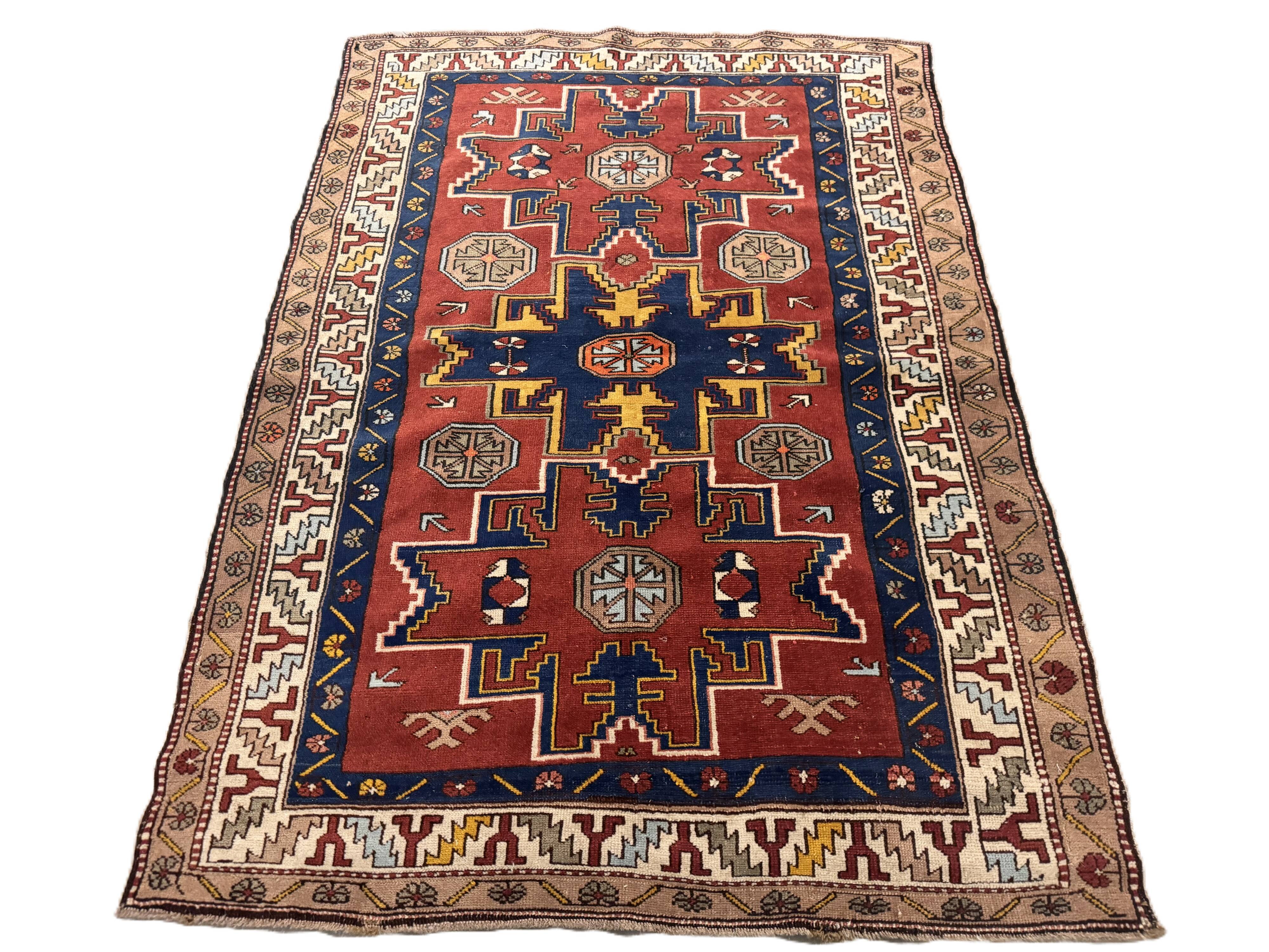 Hand-woven carpet Shirvan