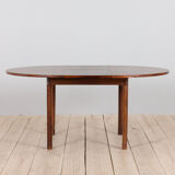 Italian mid century round extension dining table in Rosewood by Stildomus