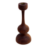 Scandinavian teak candle holder