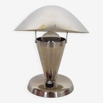 Bauhaus Chrome Table Lamp,Czechoslovakia,1930's.