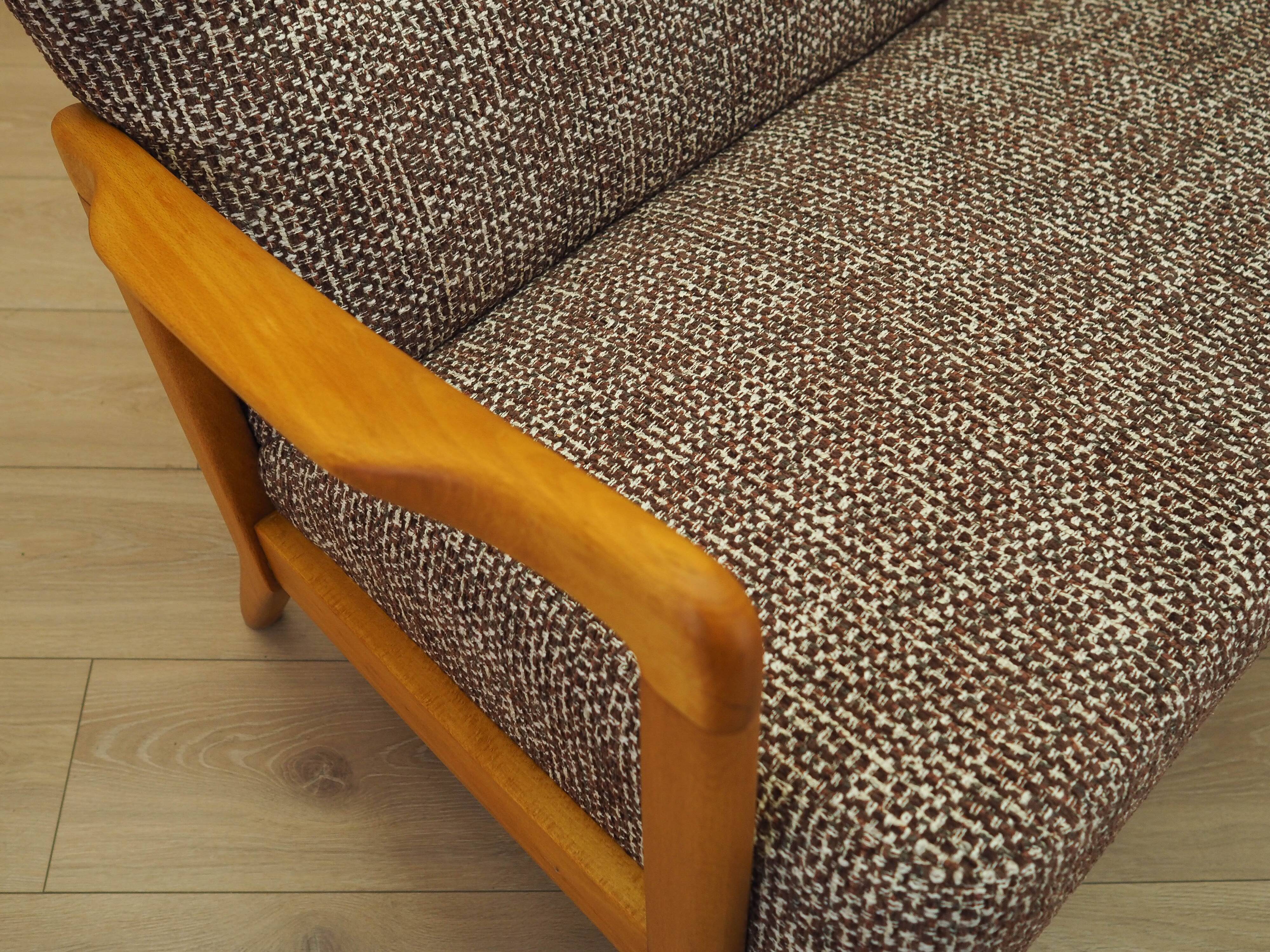 Beech sofa, Danish design, 1960s, manufacturer: Fritz Hansen