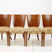 1950s Jindrich Halabala Dining Chairs H-214 for UP Závody, Set of 4