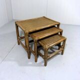 Rattan nesting tables 1970’s