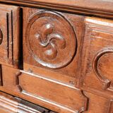 Buffet Louis XV noyer 18e siècle buffet d'appui basque