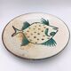 Roger Picault - Vallauris - Assiette décor poisson