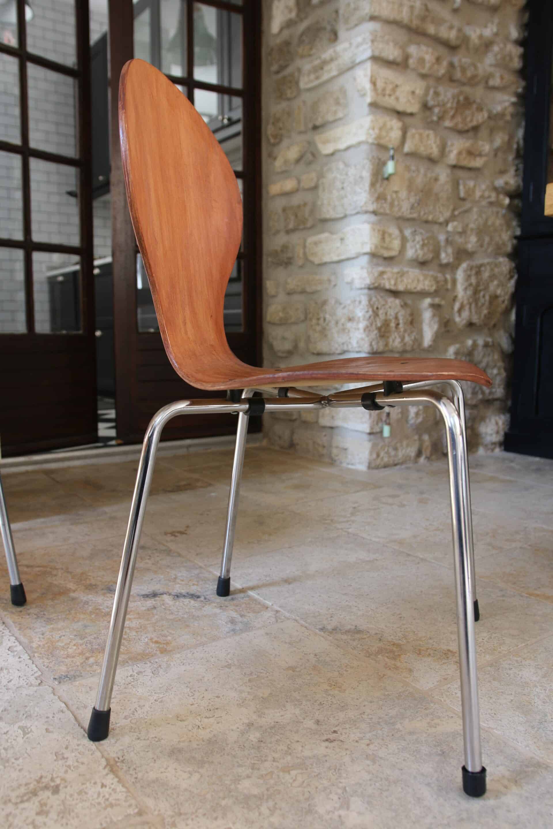 Set of 4 vintage Scandinavian chairs