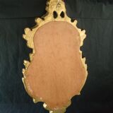Antique gilded stucco mirror