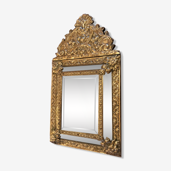 Old mirror with parecloses - 59x34cm