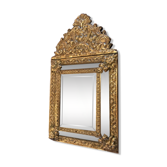Old mirror with parecloses - 59x34cm