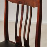 Vintage rosewood chairs from the 1970s.