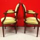 Pair of armchairs seats cabriolets medallions Louis XVI