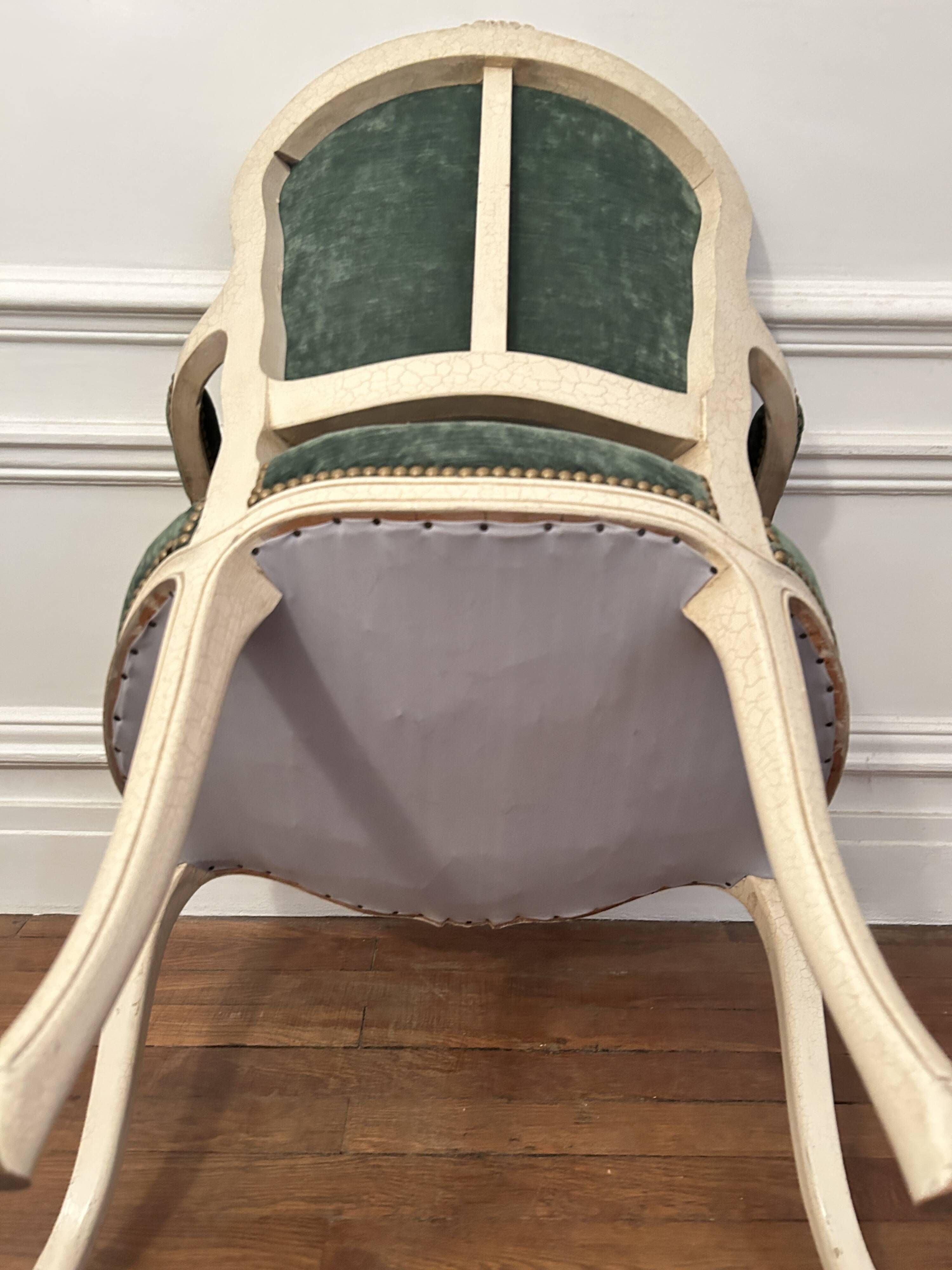 Pair of Louis XV style armchairs