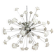 White flowers murano glass sputnik chandelier