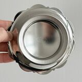 Silver-plated metal butter dish Coquillor