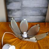 Daisy suspension shortbread glass and vintage brass