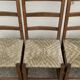 Two-tone straw chairs 1950