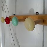 Coat rack with balls, vintage.