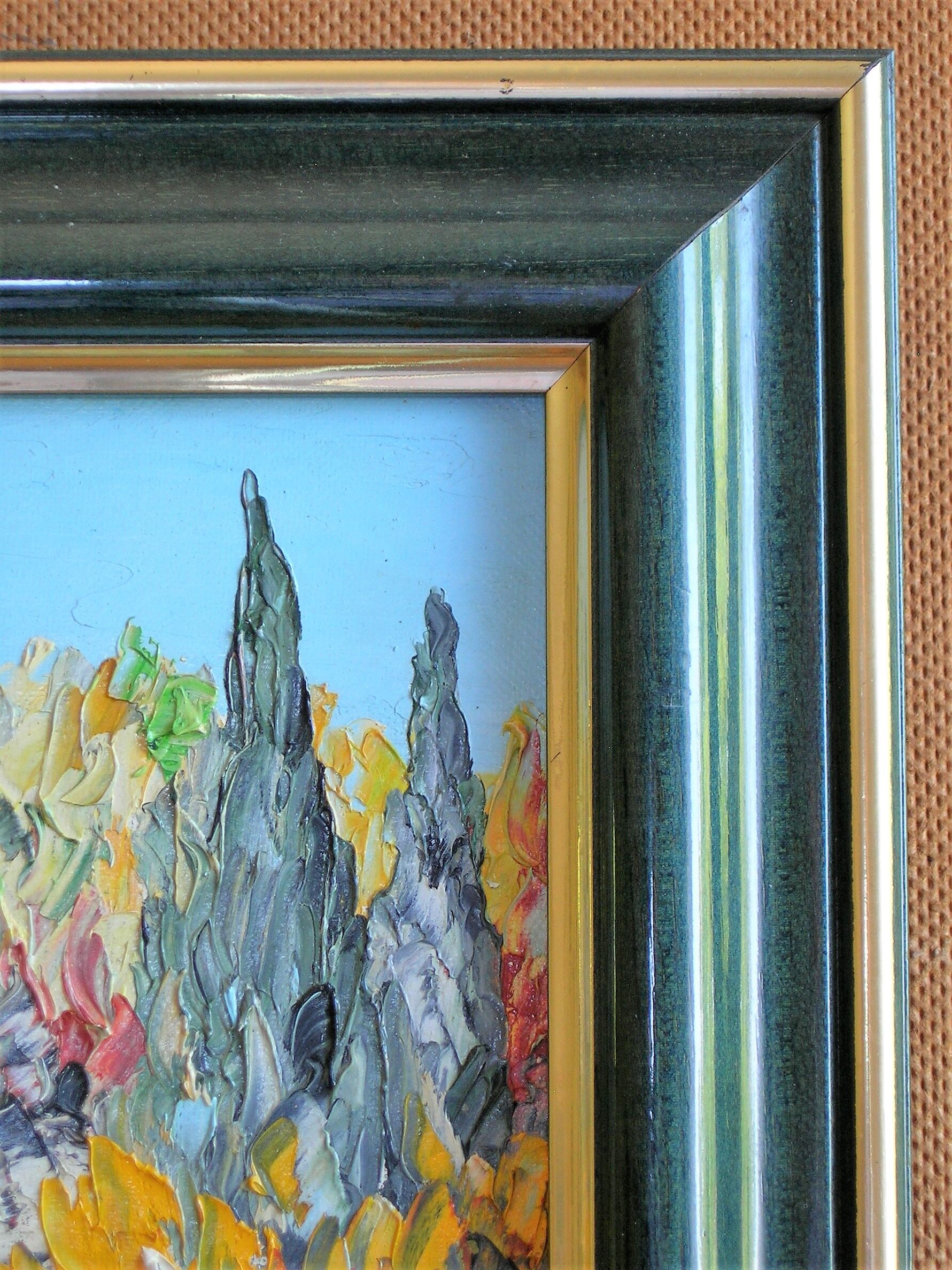 Mediterranean landscape oil on canvas (XXth)