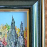 Mediterranean landscape oil on canvas (XXth)