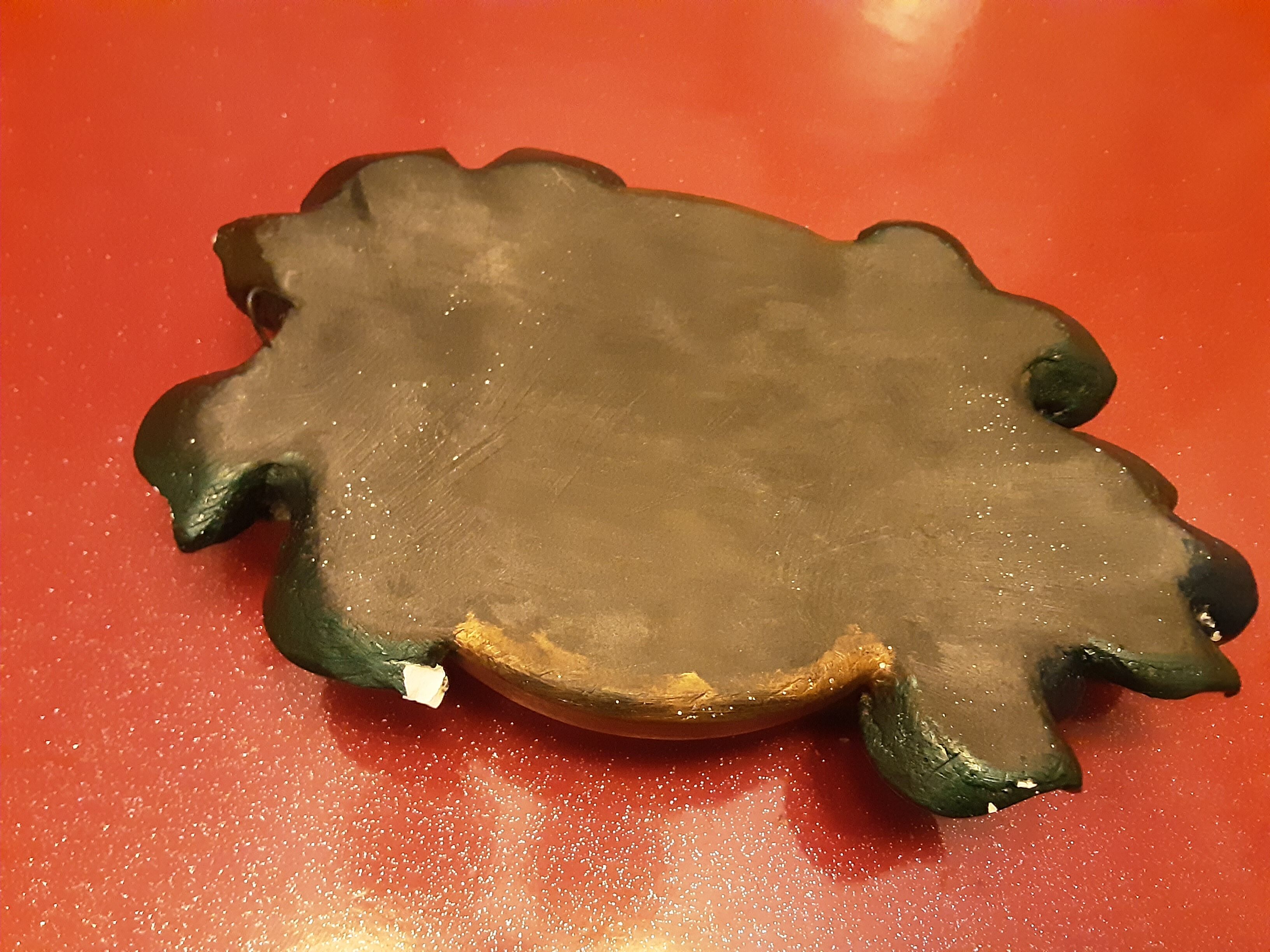 Mirror flat fruit plums rococo style