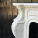Napoleon III fireplace in white Carrara marble, circa 1880.