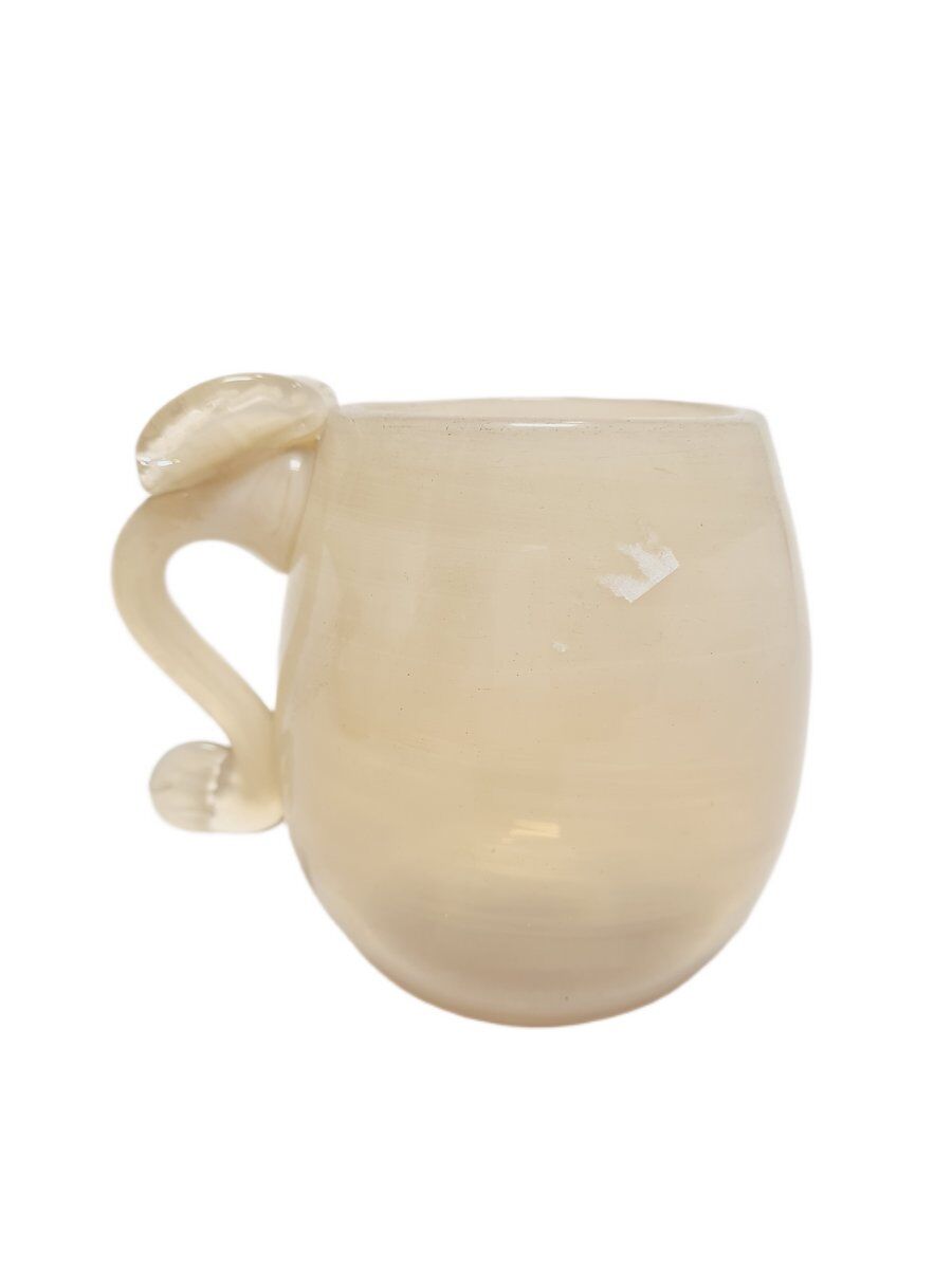 Beer cup by J. Słuczan-Orkusz for Cracow Institute for Glassworks, Poland, 1970s