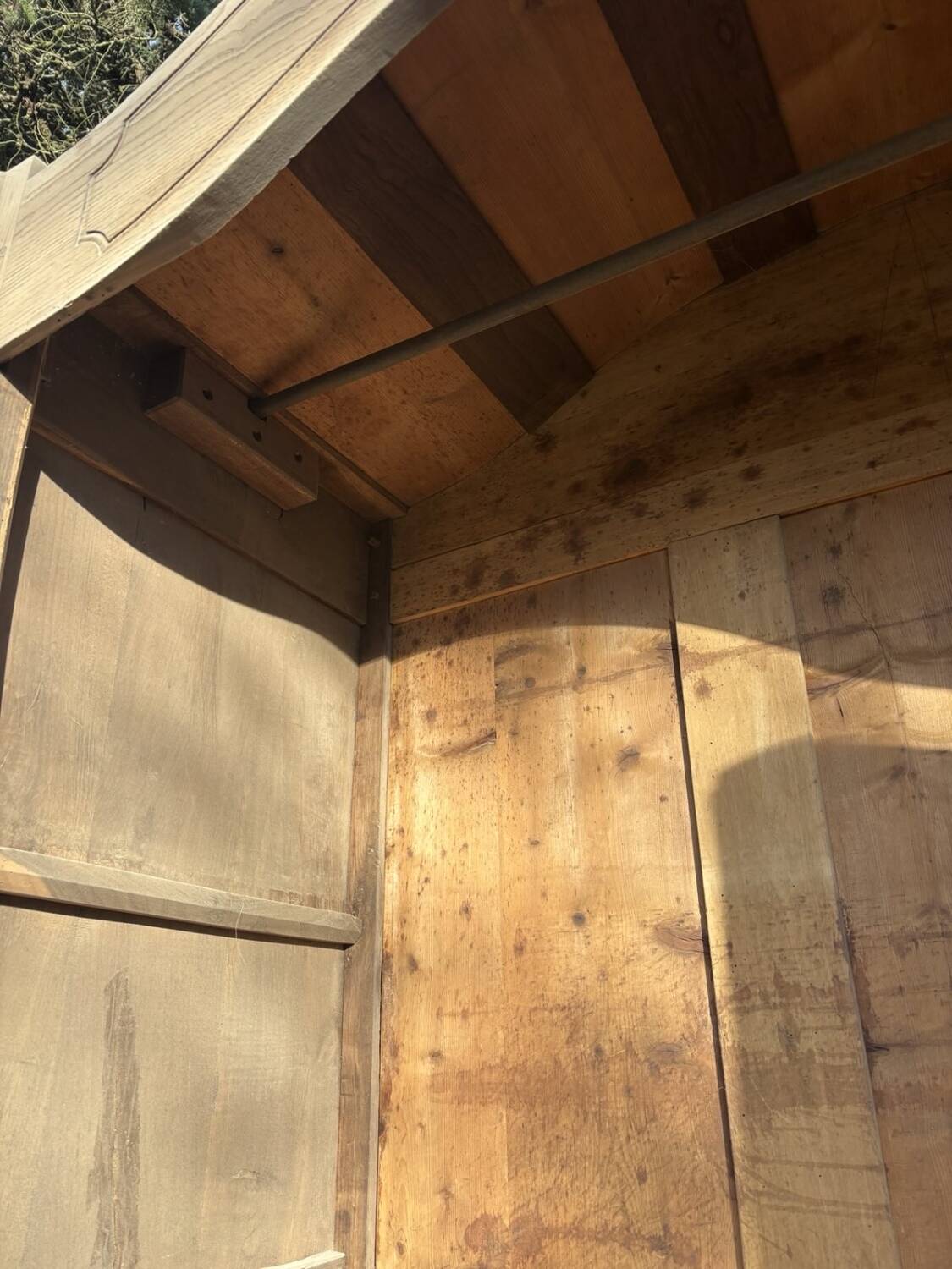Solid cherry wood cabinet