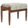 Vintage white and aqua mid-century stool, Edmund Homa, 1960s