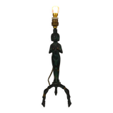 Beautiful bronze Egyptian lady table lamp 20th
