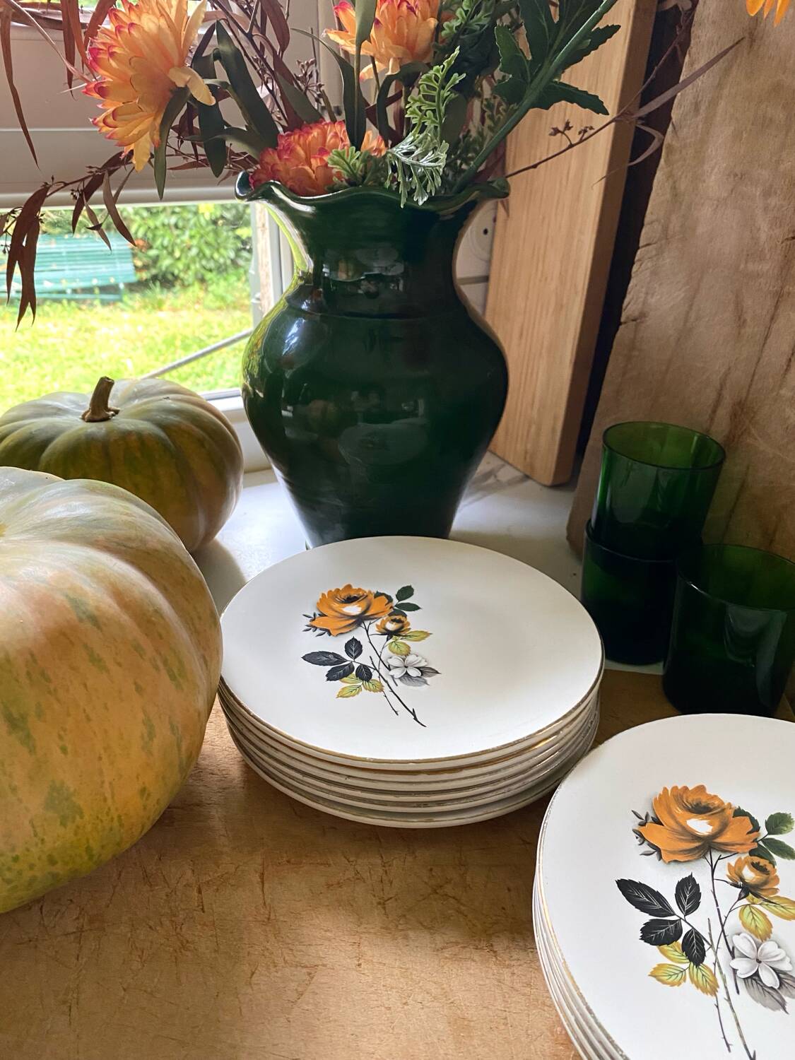 Antique dessert plates