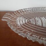Plat en verre vintage