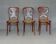 3 chaises Thonet N° 642 de 1910 "rare modéle papillon"