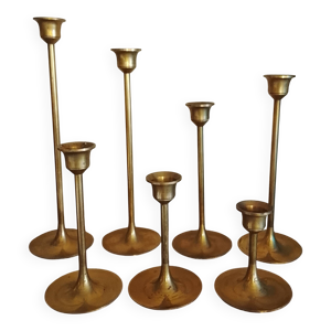 Bougeoirs scandinaves - laiton