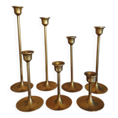 Bougeoirs scandinaves laiton