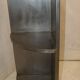 Industrial metal corner shelf