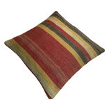 Housse de coussin kilim turc vintage, 40 x 40 cm