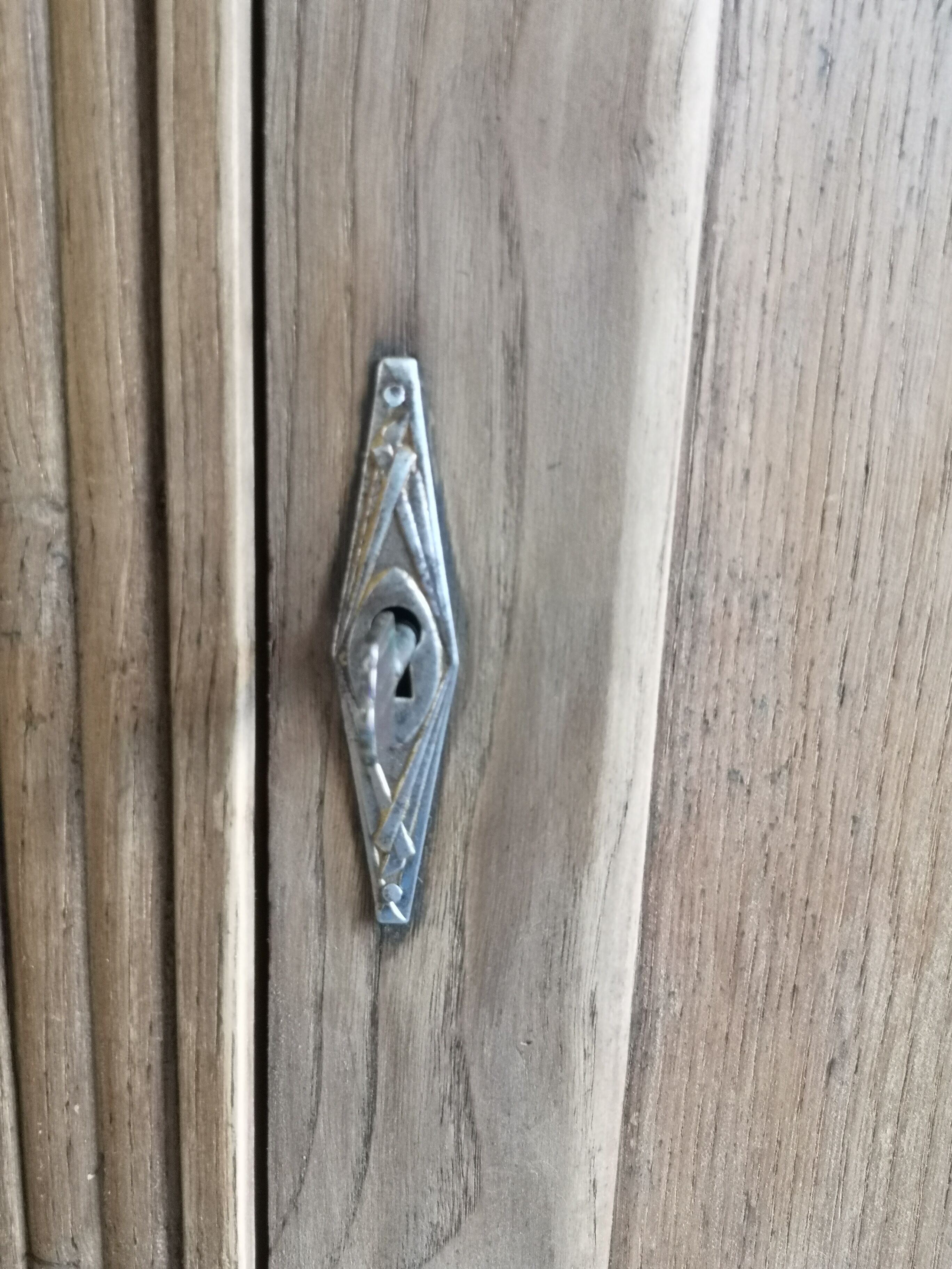 Stripped parisian wardrobe, raw wood