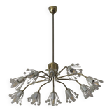 Emil Stejnar for Rupert Nikoll elliptical chandelier, Austria 1950s