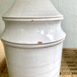 Ceramic lamp, fabric cable 2m, fabric shade