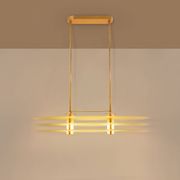 Ceiling light by Roberto Volonterio and Cesare Benedetti, brass and glass, 1980.