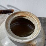 Grand Feu ceramic stoneware and rattan teapot