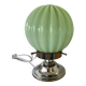 Lampe Vintage 1930 Globe Opaline Thabur Vert Art Deco