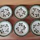 Badonviller - Set of 6 dessert plates in earthenware - Holly pattern