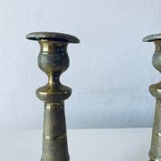 Paire de bougeoirs directoire fin XVIII ème